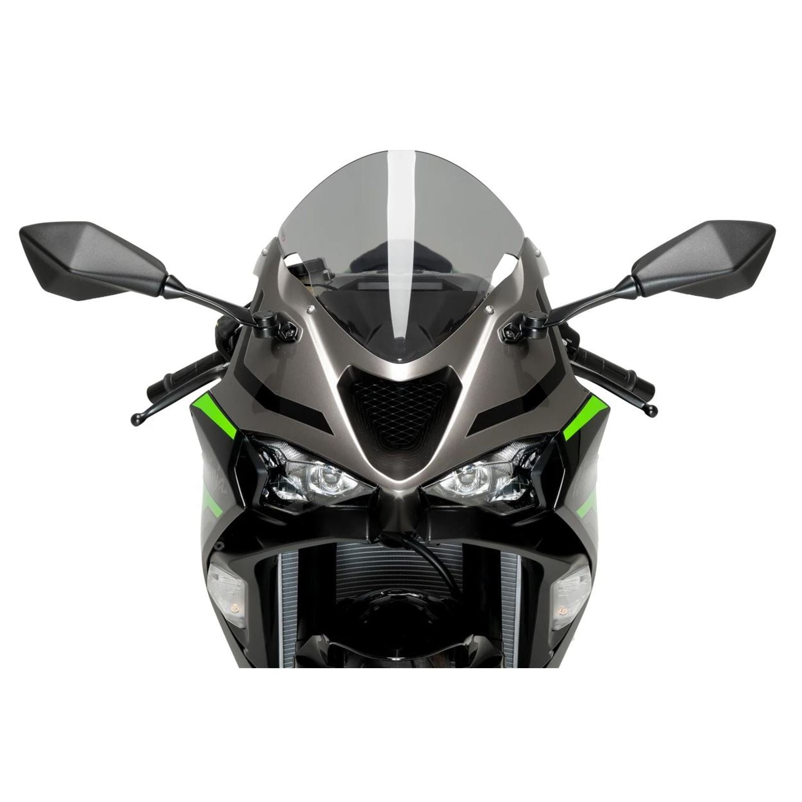 Puig R-Racer Screen Compatible with Kawasaki ZX-6R '24 - Smoke [MPN: 21832H]_1829013