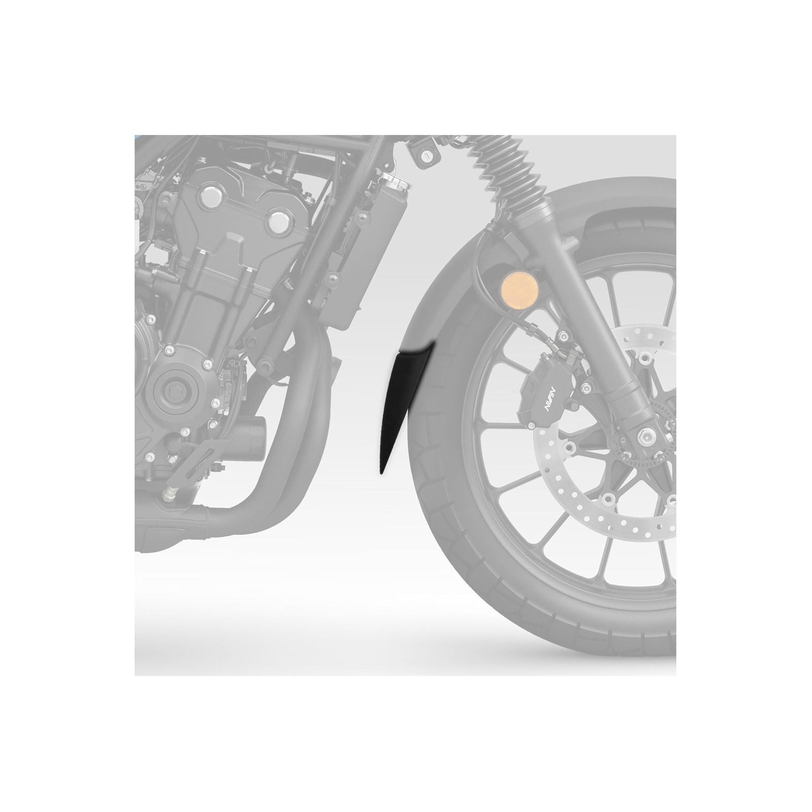 Puig Front Fender Extension Compatible with Honda CL 500 23' C/- Black [MPN: 21845N]_1771096