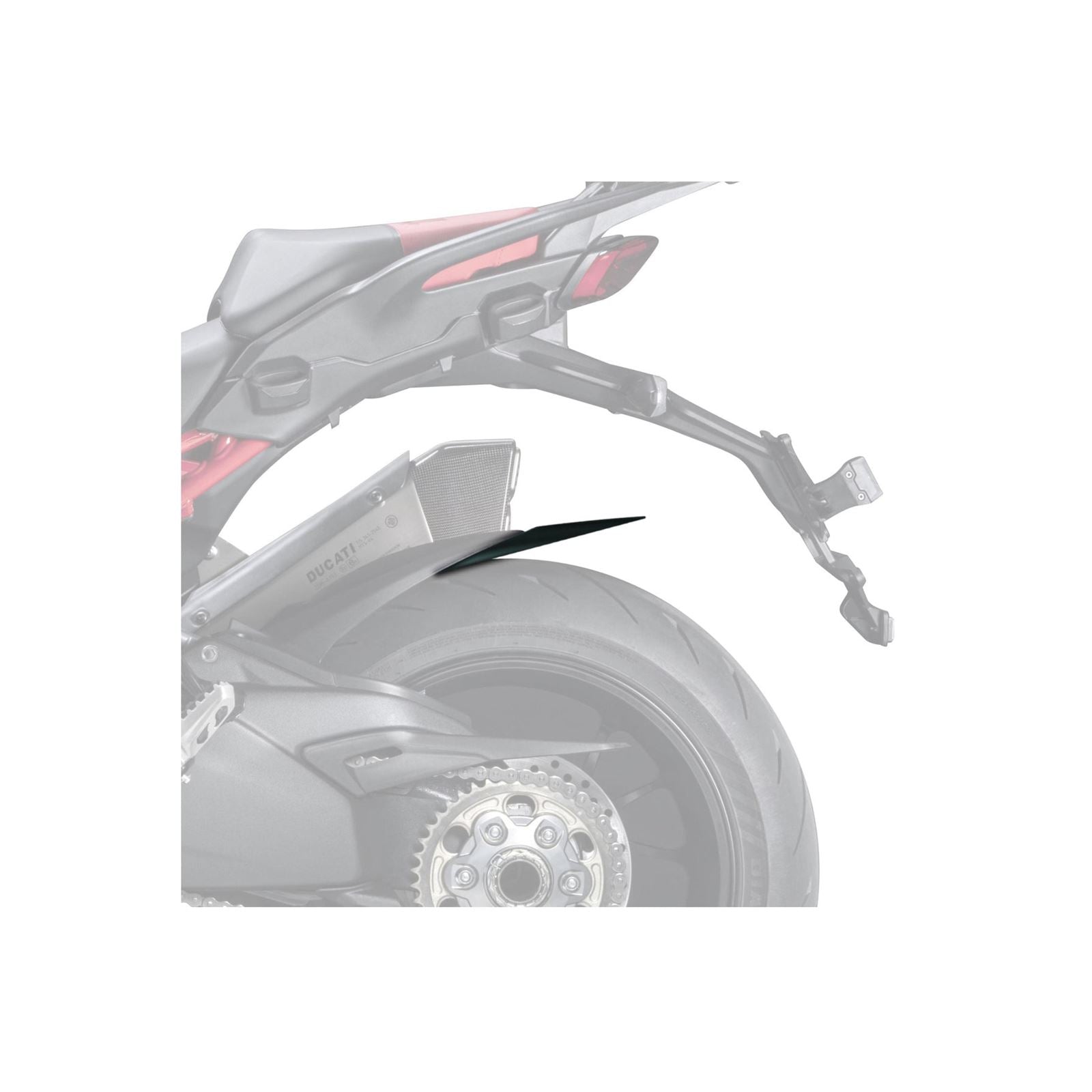 Puig Rear Fender Extension Compatible with Ducati Multistrada V4 Pikes [MPN: 21851J]_1771090