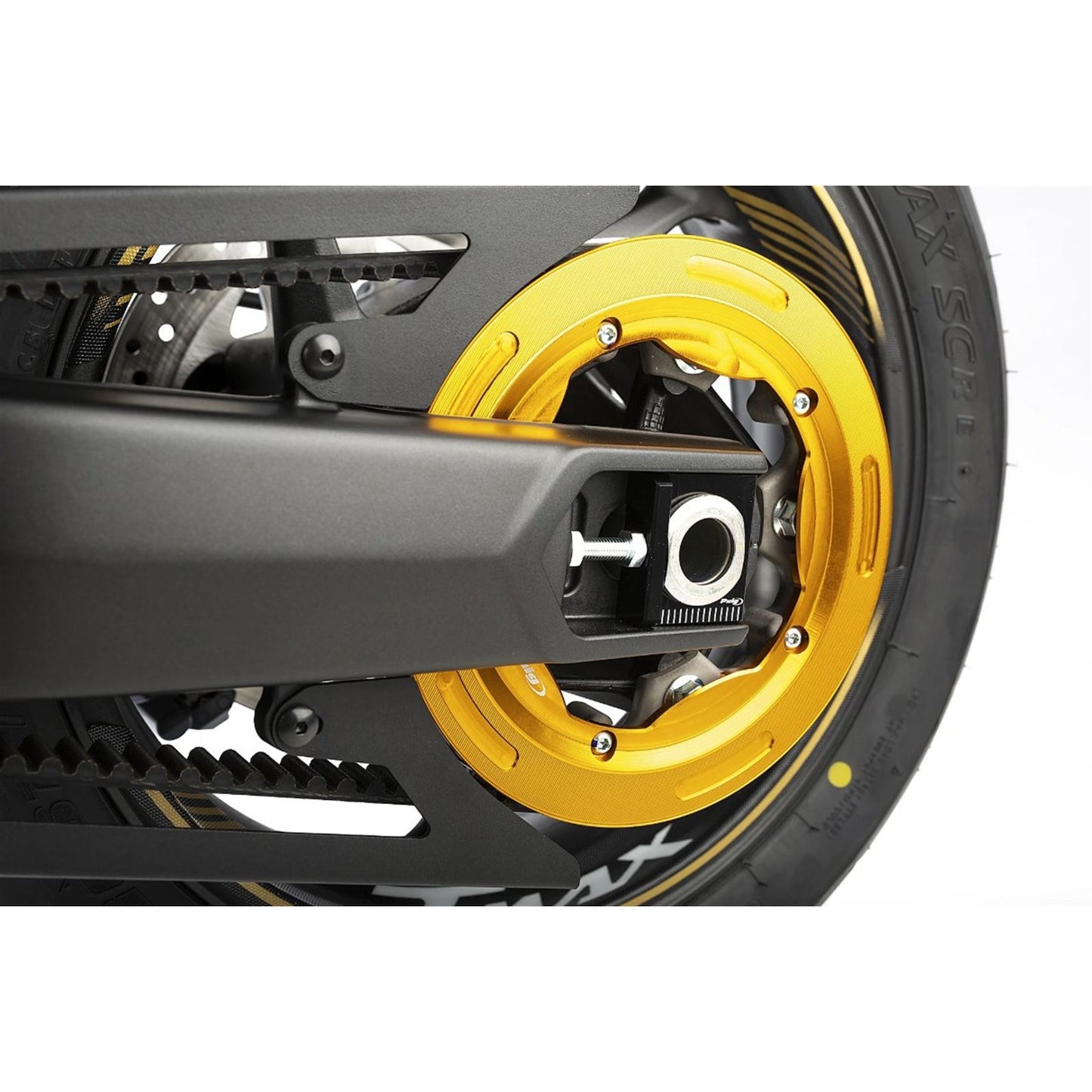Puig Chain Tensioners fits Yamaha T-MAX 530/DX/SX /560/Tech Max - Black [MPN: 7357N]_2395692