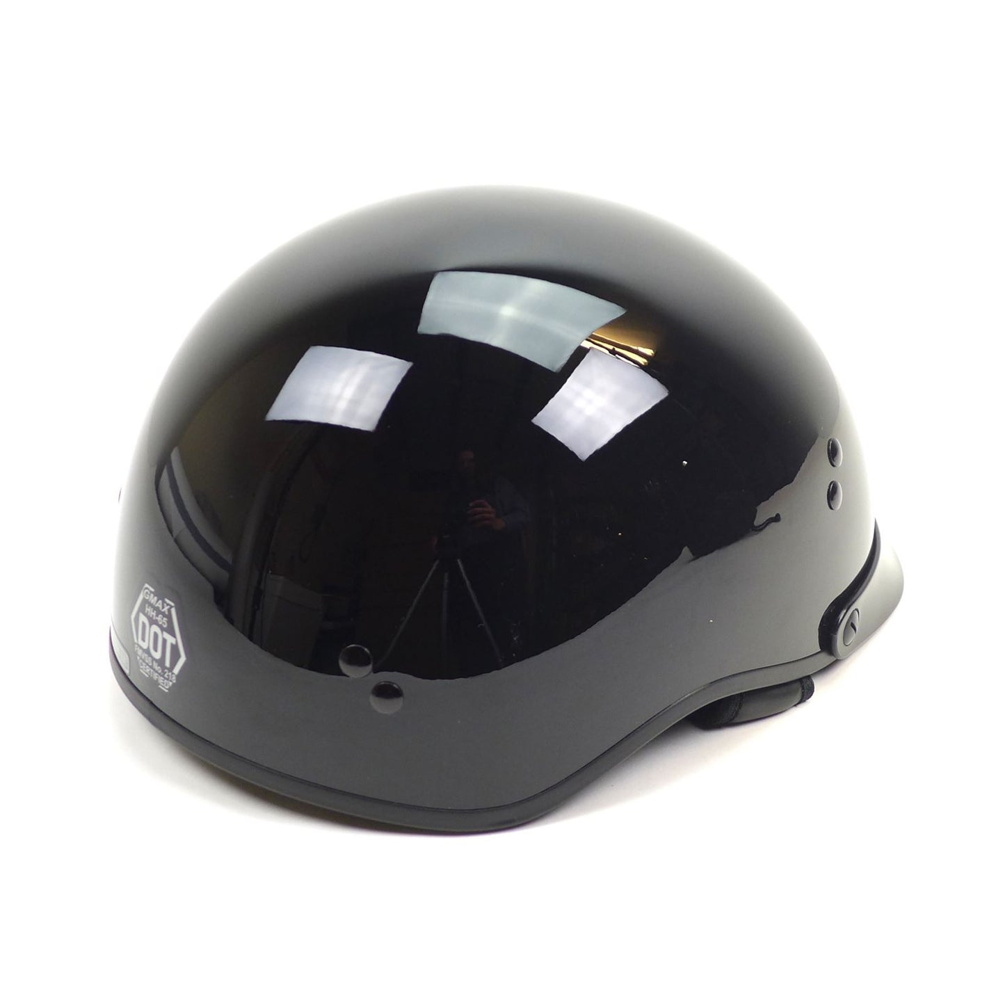 GMax HH-65 Half-Helmet - Full Dressed - Black - X-Large OPEN BOX [MPN: H9650027]_1768341