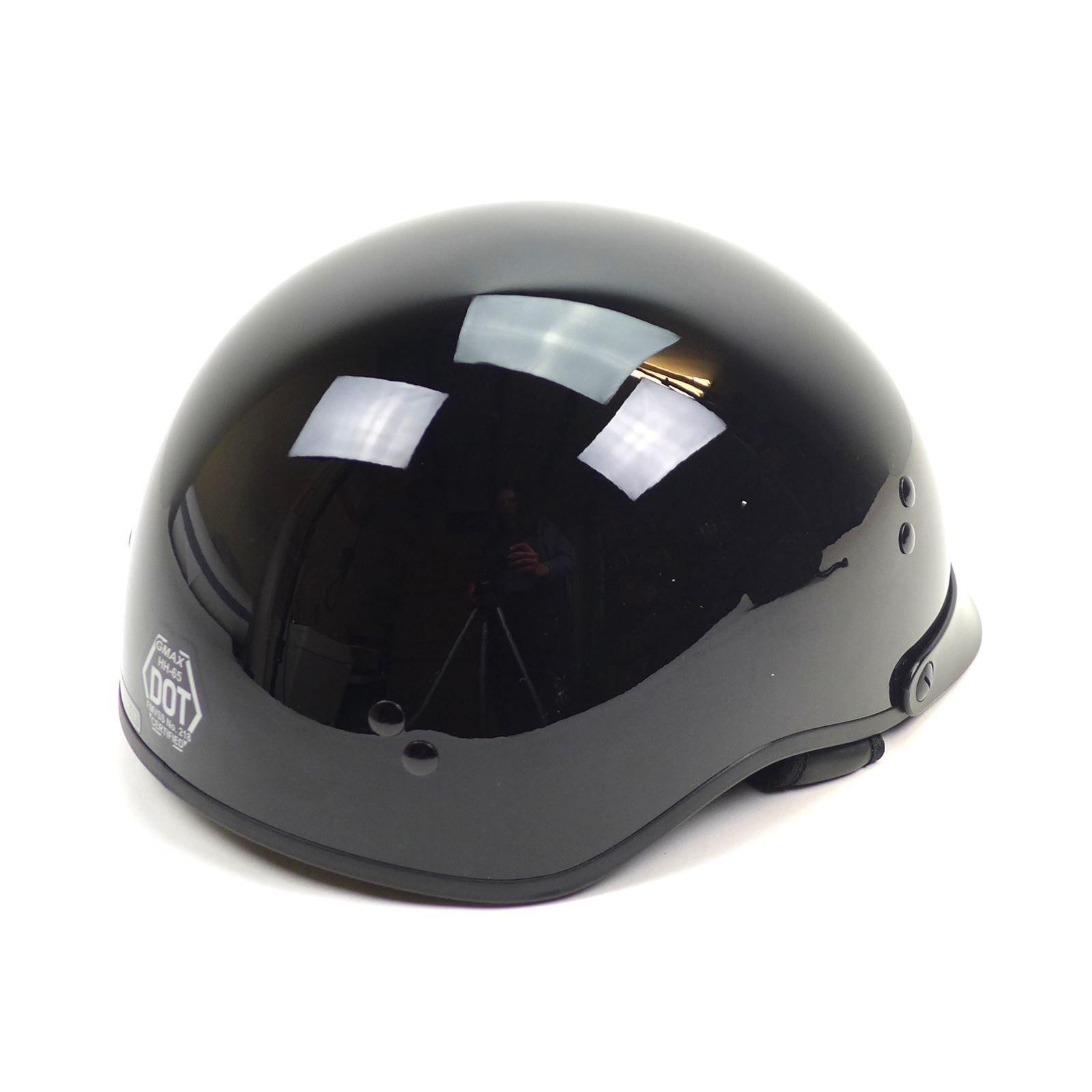 GMax HH-65 Half-Helmet - Full Dressed - Black - X-Large OPEN BOX [MPN: H9650027]_1768341