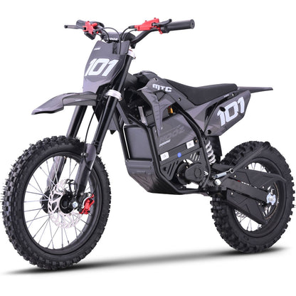 MotoTec USA 60v Pro Electric Dirt Bike 2000w Lithium - Grey MT-Dirt-Pro-2000-HP115E_Grey_1768493
