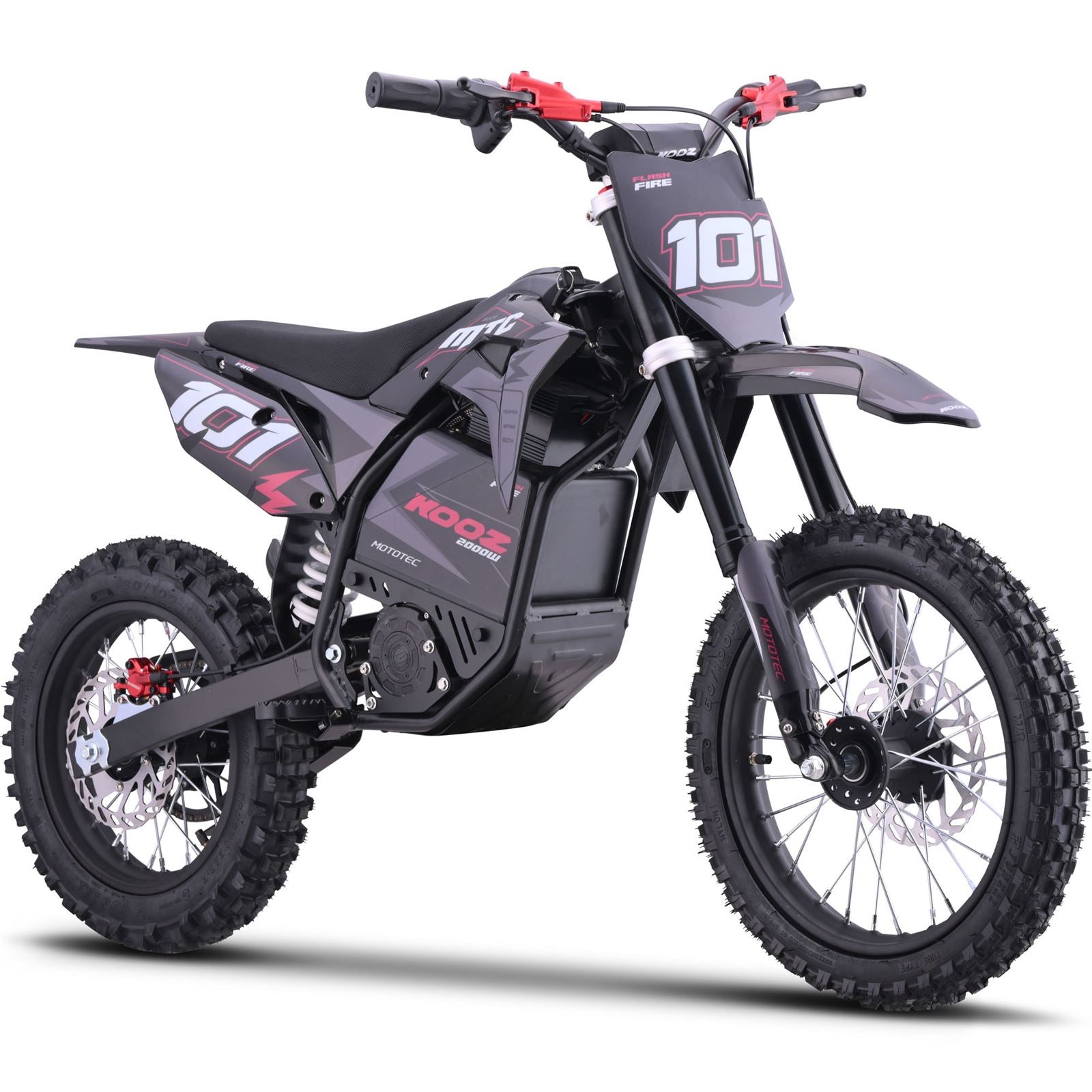 MotoTec USA 60v Pro Electric Dirt Bike 2000w Lithium - Red MT-Dirt-Pro-2000-HP115E_Red_1768503