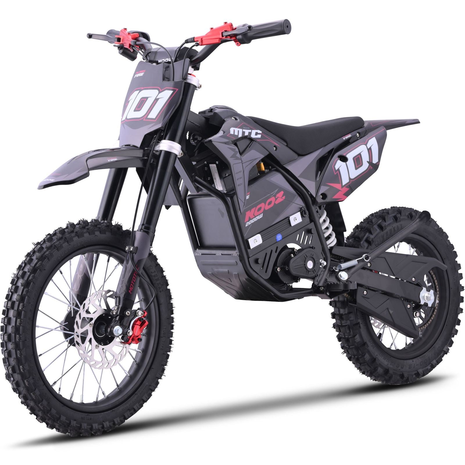 MotoTec USA 60v Pro Electric Dirt Bike 2000w Lithium - Red MT-Dirt-Pro-2000-HP115E_Red_1768505