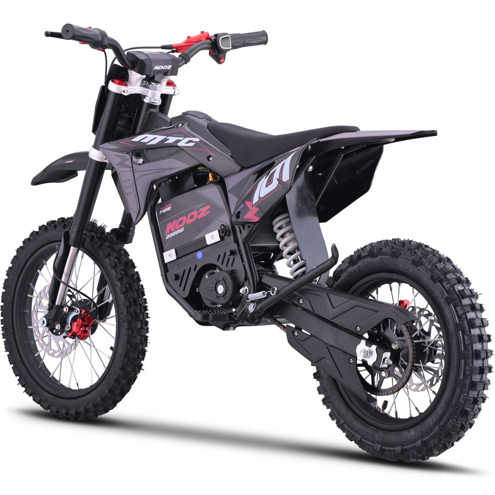 MotoTec USA 60v Pro Electric Dirt Bike 2000w Lithium - Red MT-Dirt-Pro-2000-HP115E_Red_1768508