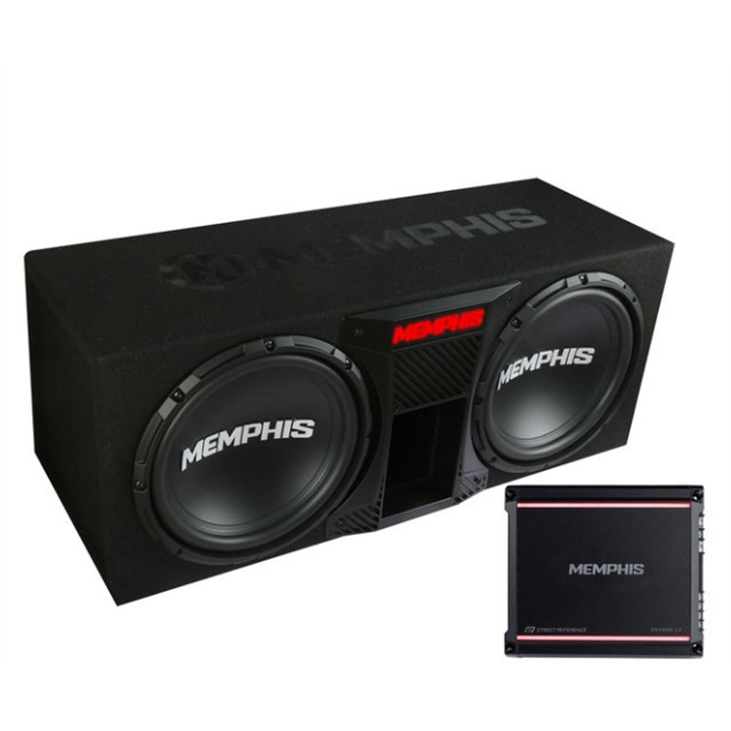 Memphis Audio SRX Vented Bass Package with Amplifier - 12" SRXE12DP_1829298