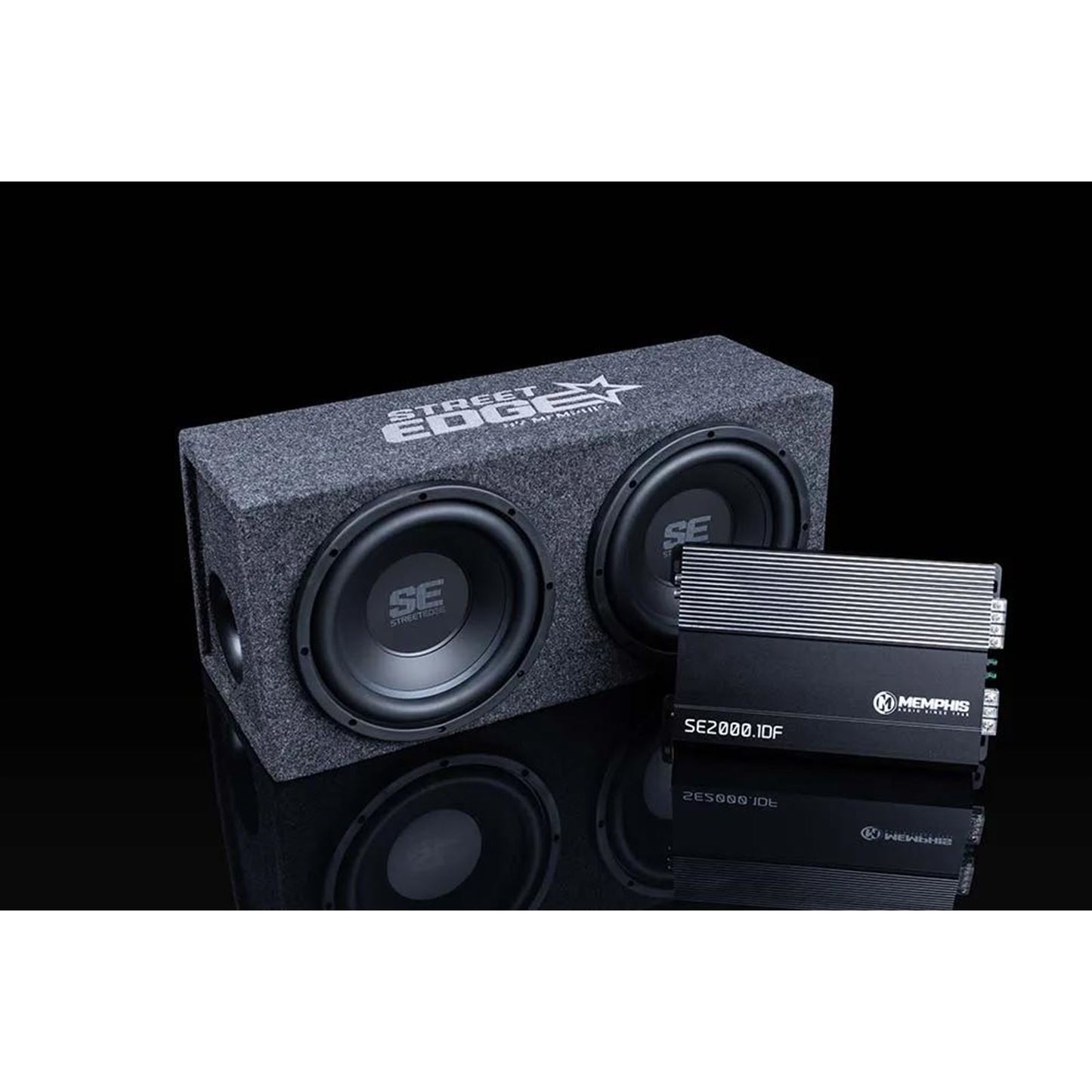 Memphis Audio Dual 10" Loaded SE Enclosure Bass Package 500W Amp [MPN: SE210]_1769768
