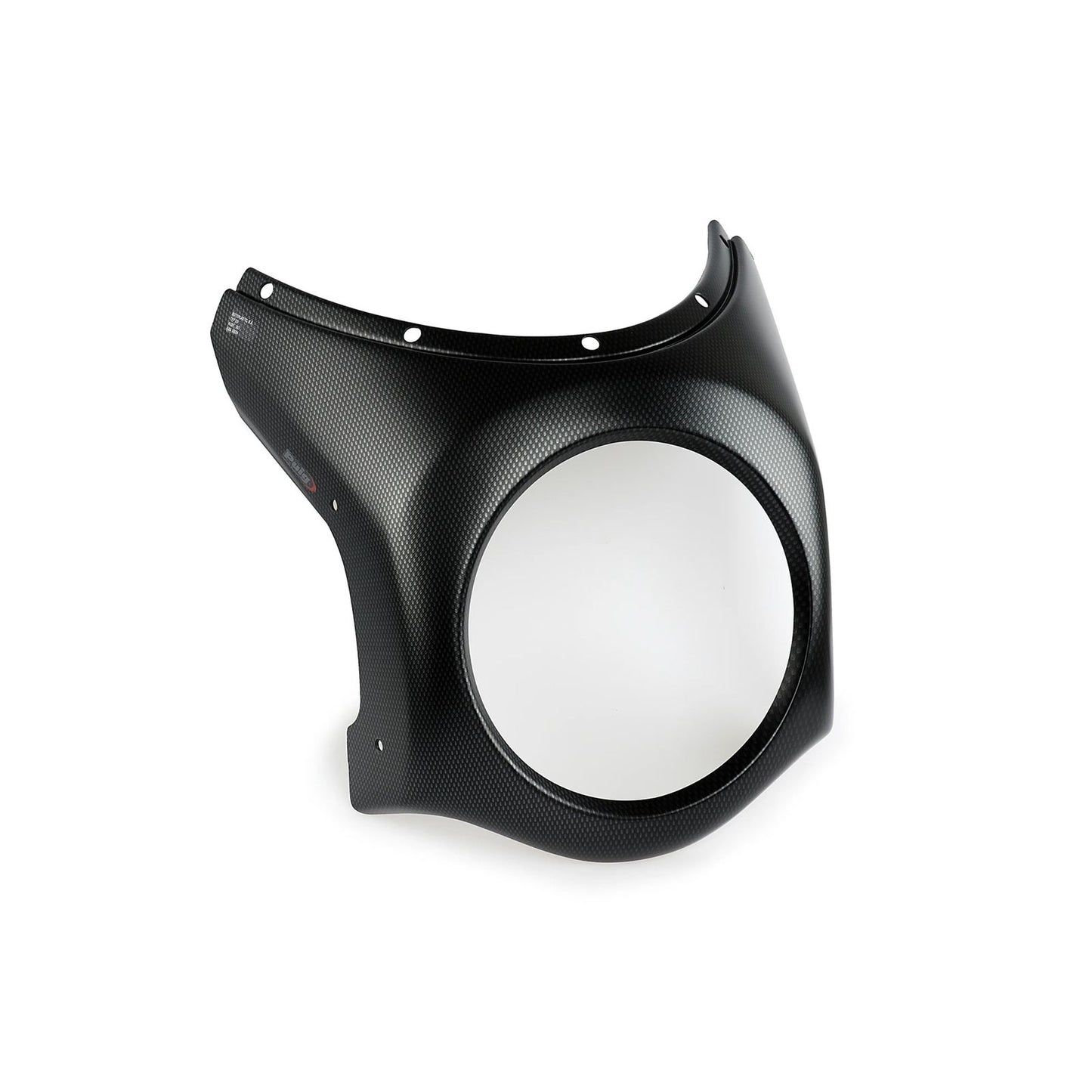 Puig ABS Semi-Fairing - Round Light - 195mm - Carbon Look [MPN: 9230C]_2571375