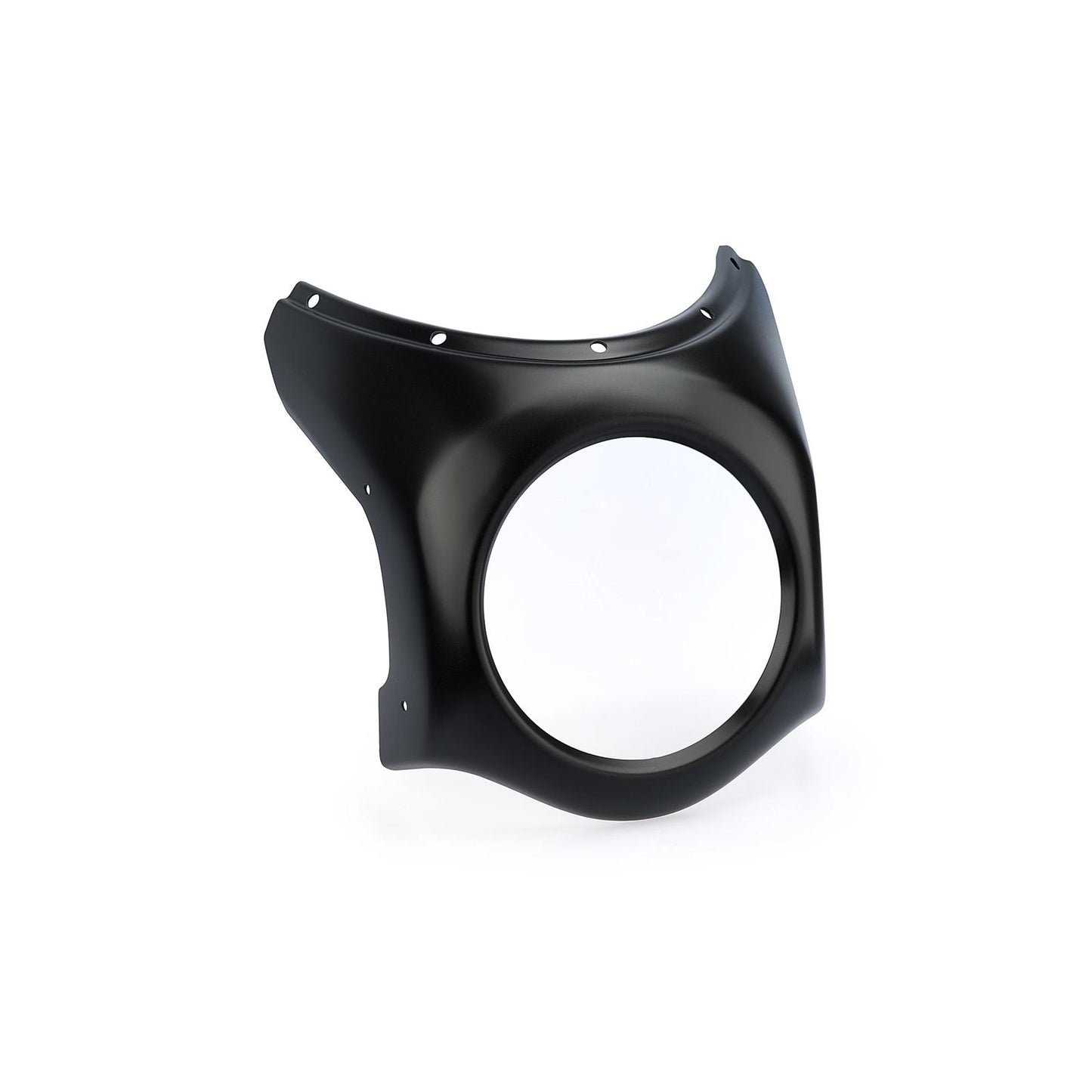 Puig ABS Semi-Fairing - Round Light - 195mm - Matte Black [MPN: 9230J]_2571376