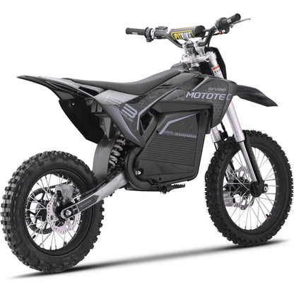 MotoTec USA 72v 5000w Pro Electric Dirt Bike Lithium Grey [MPN: MT-Dirt-Pro-5000_Grey]_1893038