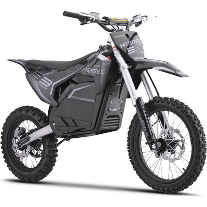 MotoTec USA 72v 5000w Pro Electric Dirt Bike Lithium Grey [MPN: MT-Dirt-Pro-5000_Grey]_1893039