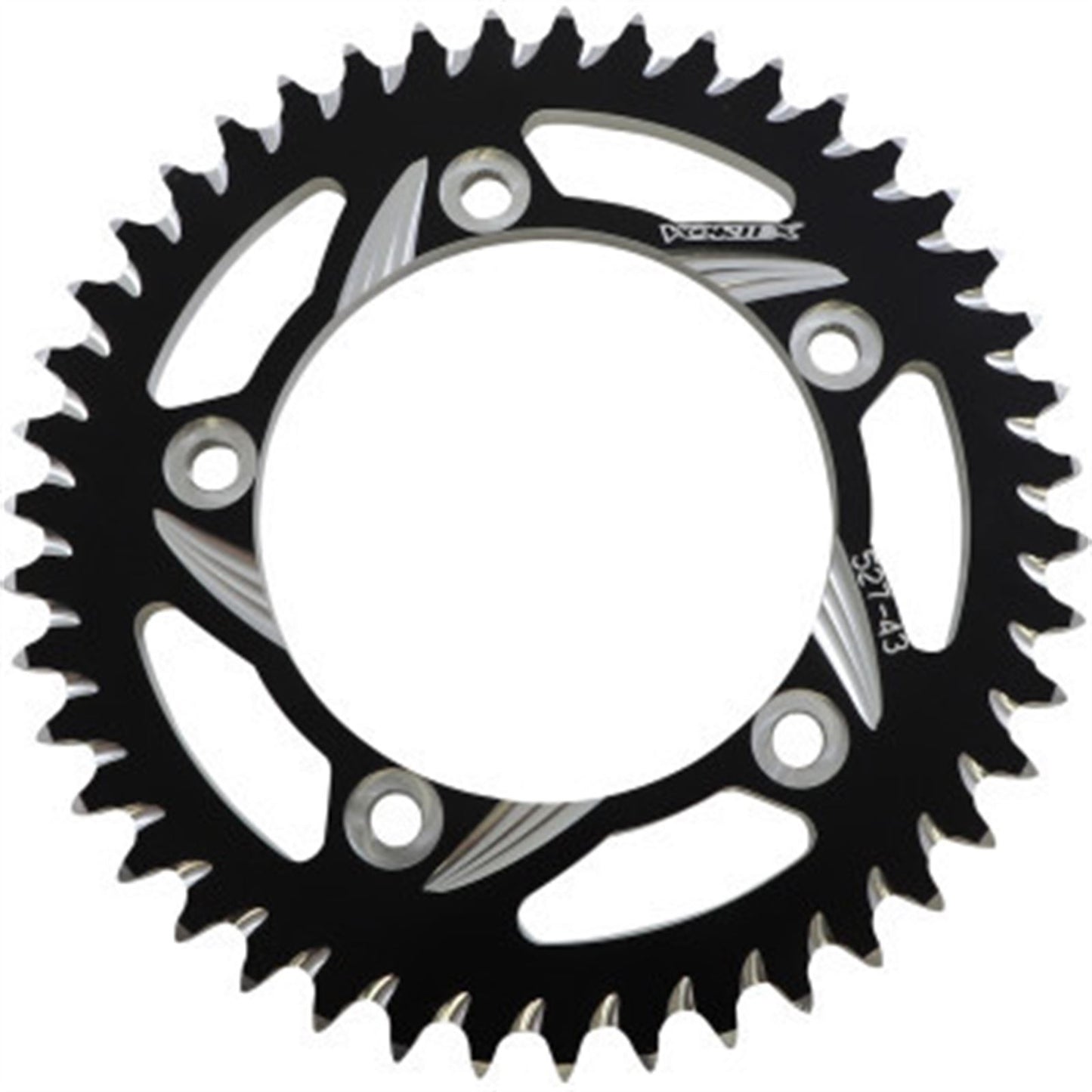 Vortex CAT5 Rear Aluminum Sprocket - Black - 530 - 43-Tooth OPEN BOX [MPN: 527ZK-43]_1770560