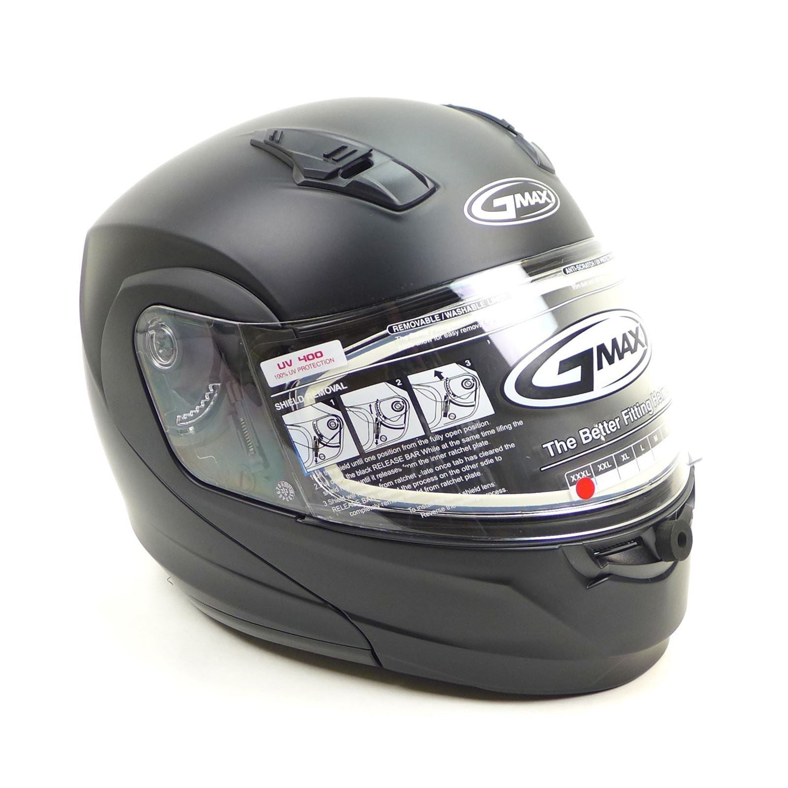 GMax MD-04S Modular Snow Helmet - Matte Black - 3X-Large OPEN BOX [MPN: M2040079]_1770642