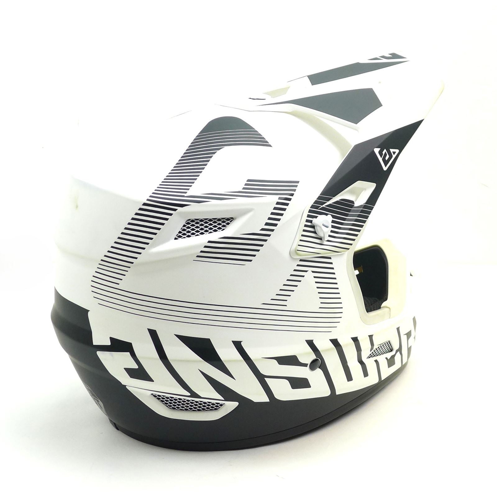 Answer A23 AR1 V2 Bold Helmet - White/Black - Youth Medium OPEN BOX [MPN: 447755]_1770650