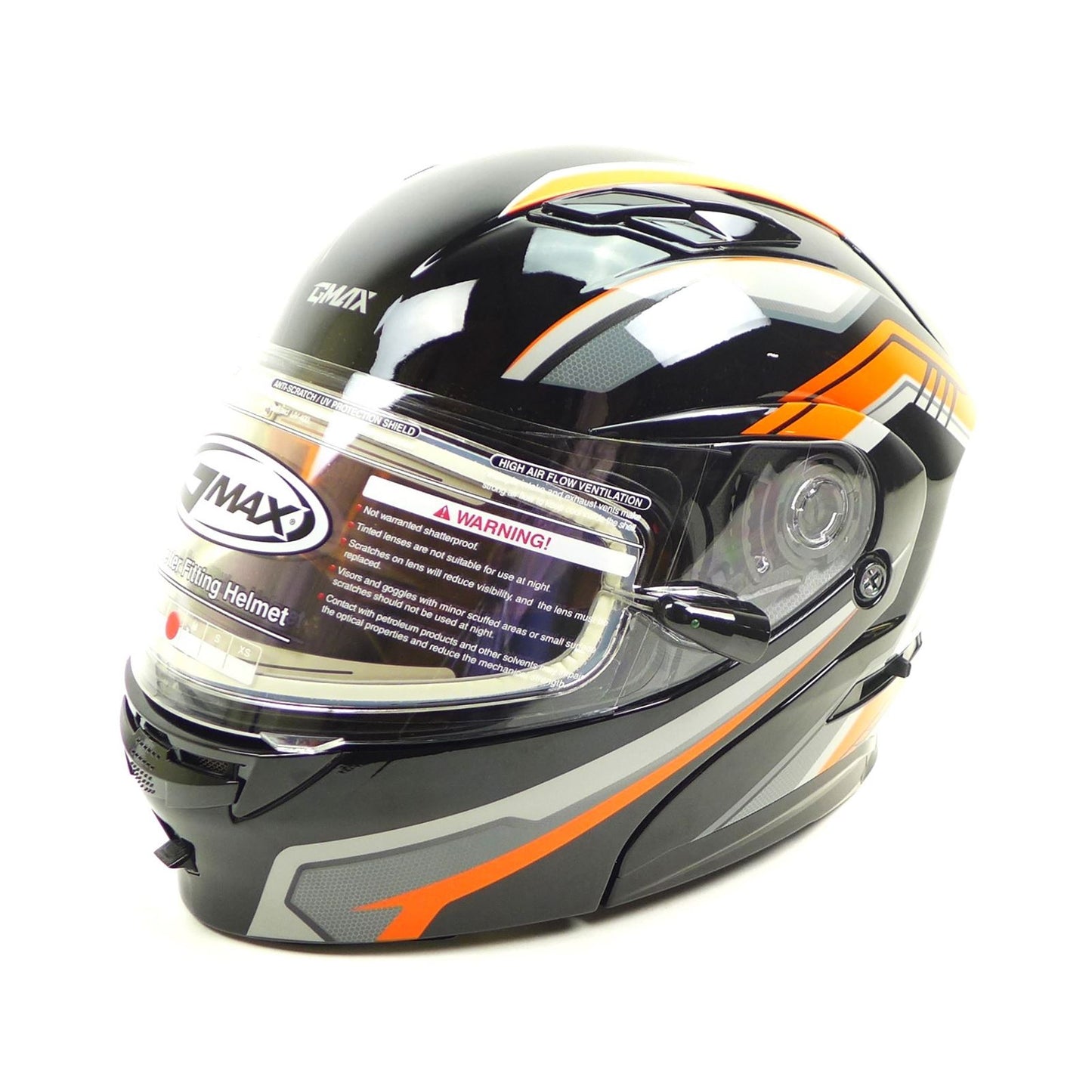 GMax MD-01S Transistor Snow Helmet - Orange/Black - Large OPEN BOX [MPN: M40139286]_1770808