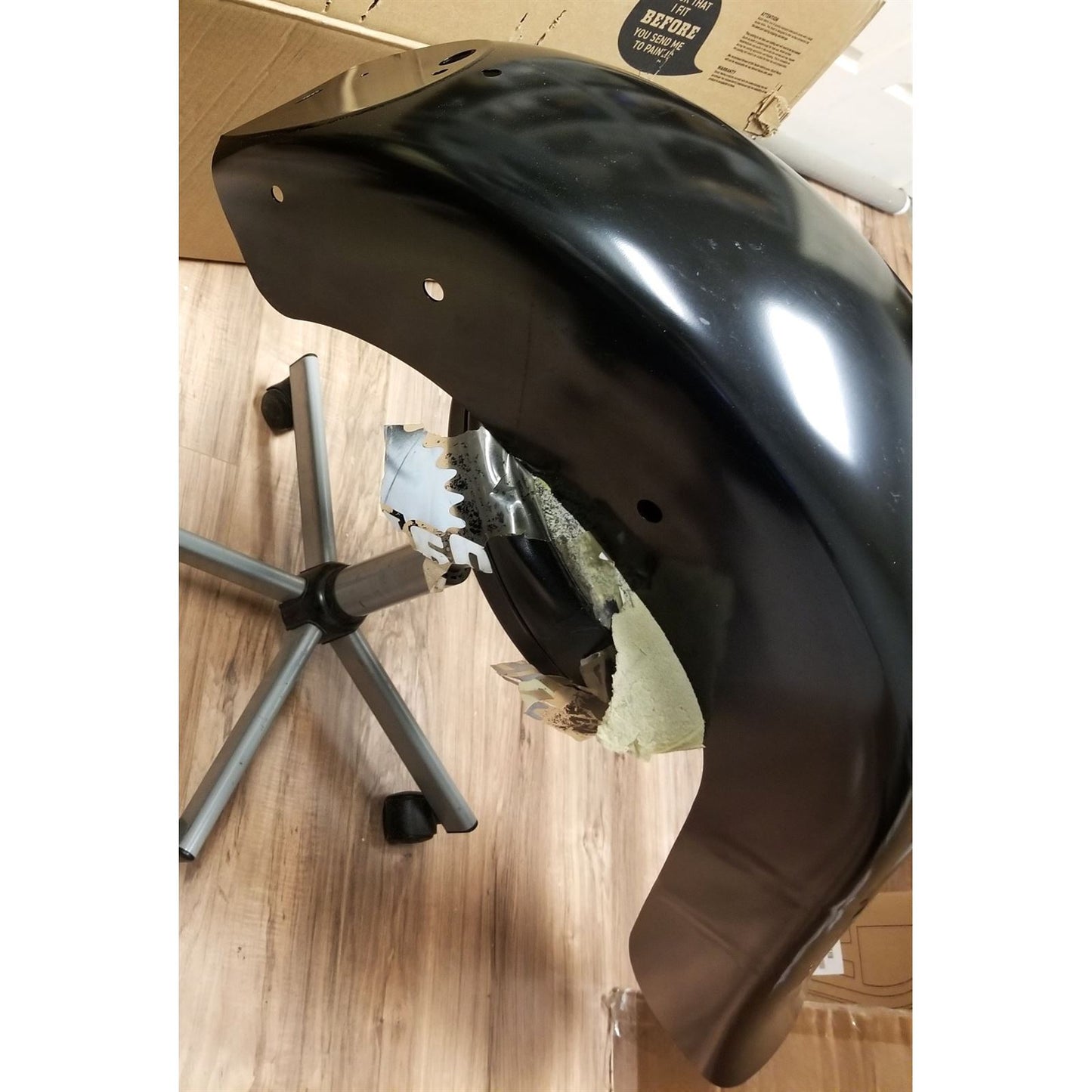 Klock Werks Rear Fender - Vicla Smooth - 9" Extender Rear - Black OPEN BOX [MPN: KWF-02-0312]_1770803
