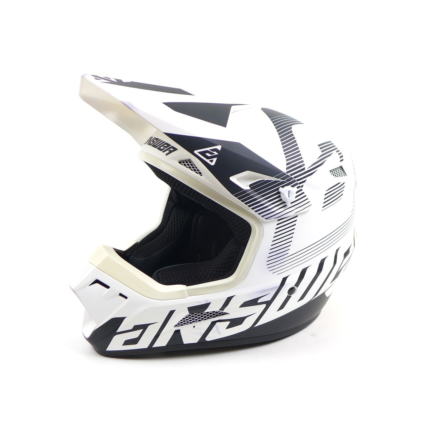Answer A23 AR1 V2 Bold Helmet - White/Black - Youth Medium OPEN BOX [MPN: 447755]_1770944