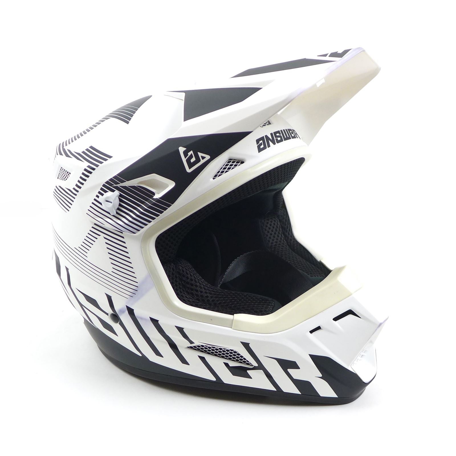 Answer A23 AR1 V2 Bold Helmet - White/Black - Youth Medium OPEN BOX [MPN: 447755]_1770945