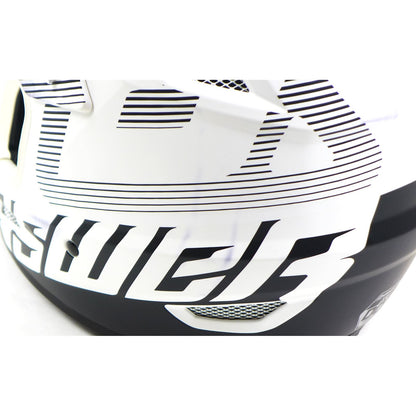 Answer A23 AR1 V2 Bold Helmet - White/Black - Youth Medium OPEN BOX [MPN: 447755]_1770950
