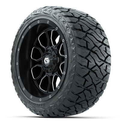 GTW Volt Black/Machined 14" Wheel - 23x10.00-R14 Maverick Tire - Full Set A19-1459_1771822