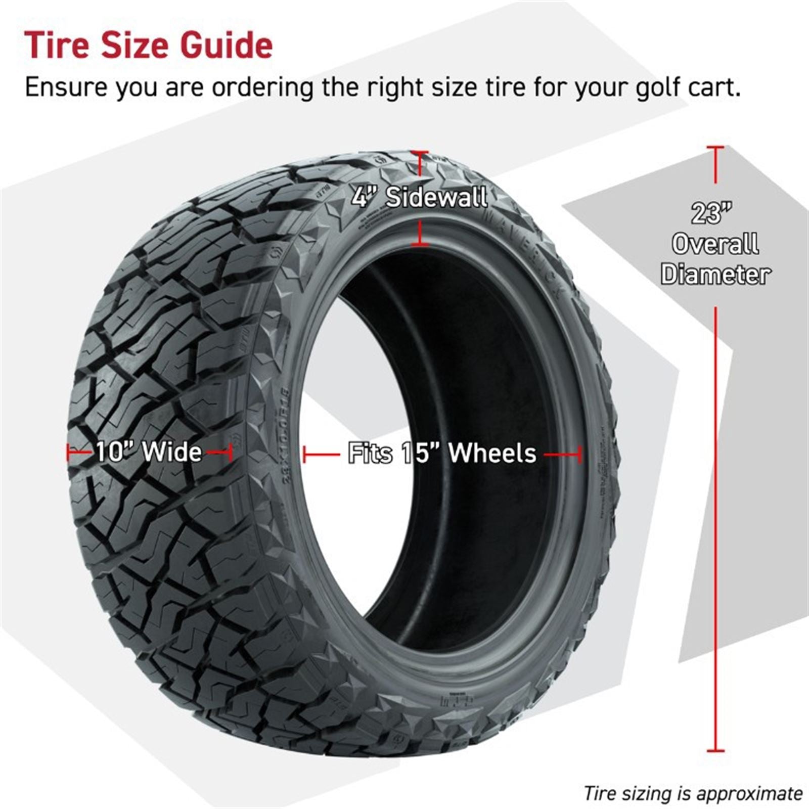 GTW Spyder Silver/Machined 15" Wheels - 23x10.00-R15 Maverick Tires - Set A19-1491_1771828