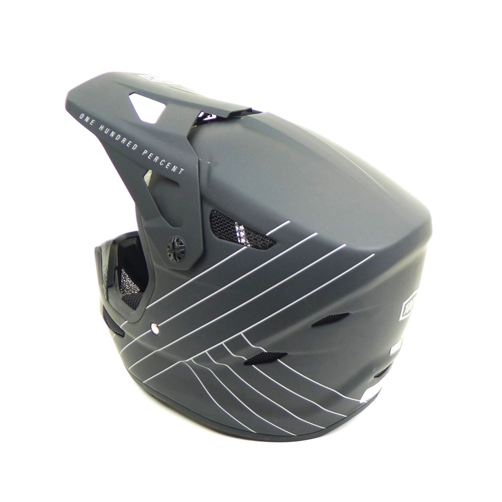 100% Youth Status Helmet - Black - Large OPEN BOX [MPN: 80011-00003]_1771942