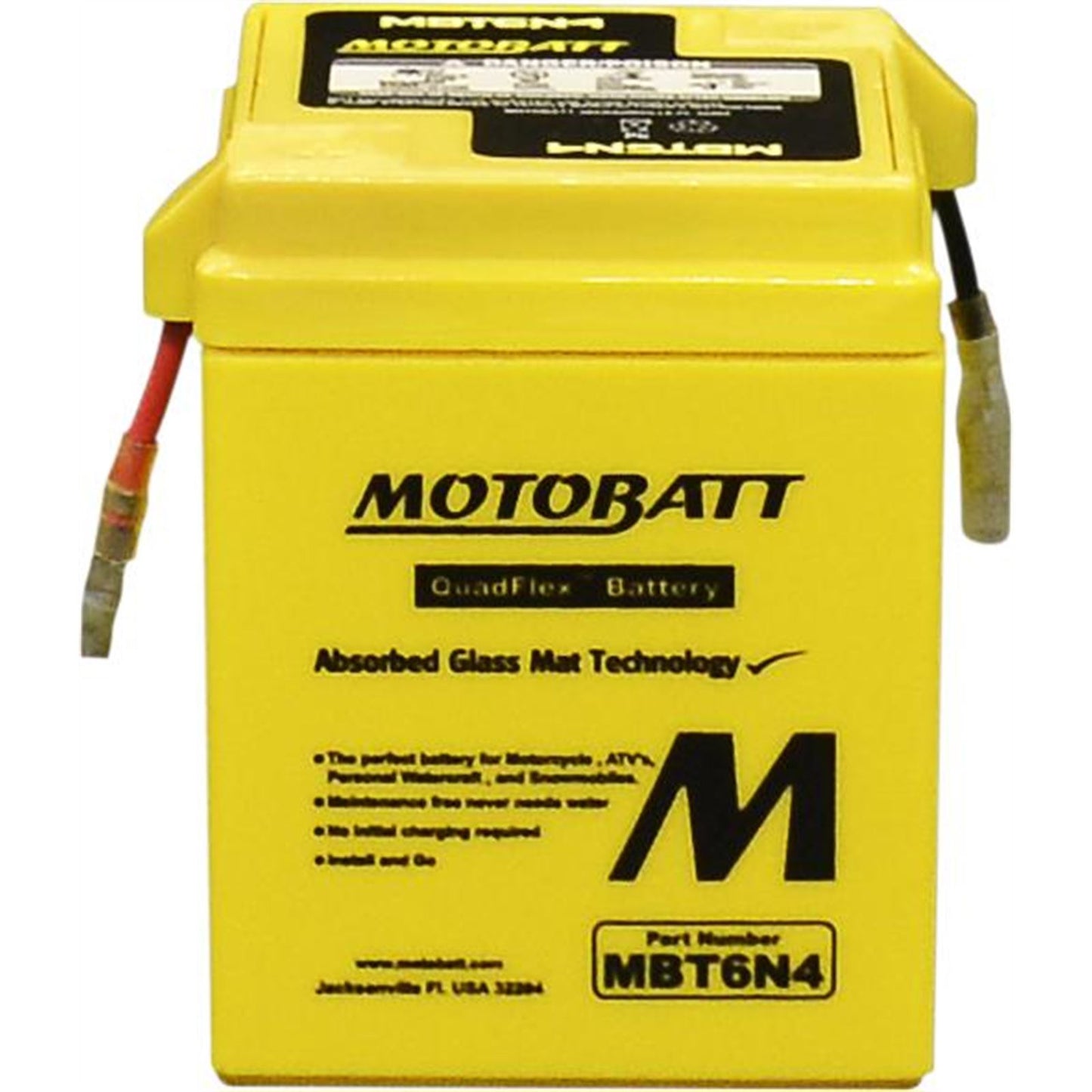 Motobatt Battery Sealed - Factory Activated -  MBT6N4 [MPN: MBT6N4]_1772158