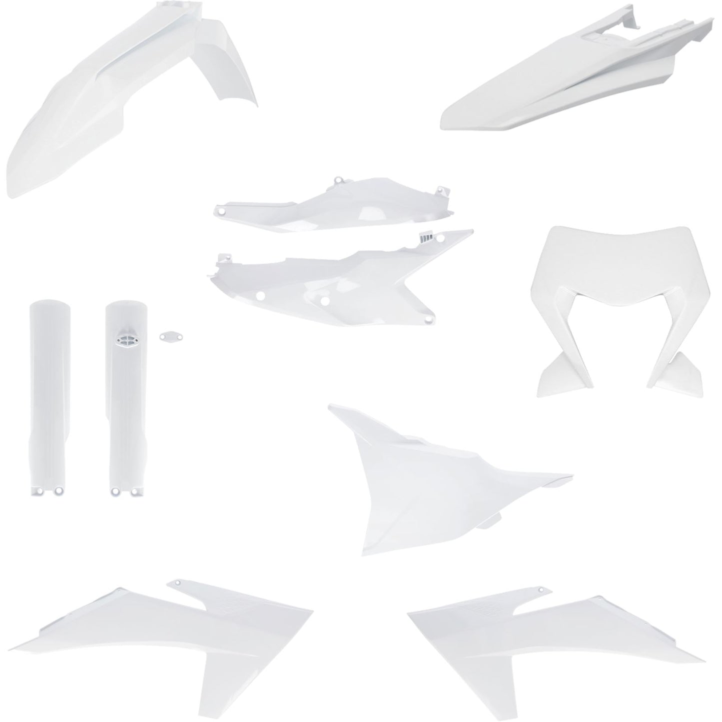Acerbis Full Plastic Kit - White for KTM [MPN: 2986550002]_1833633