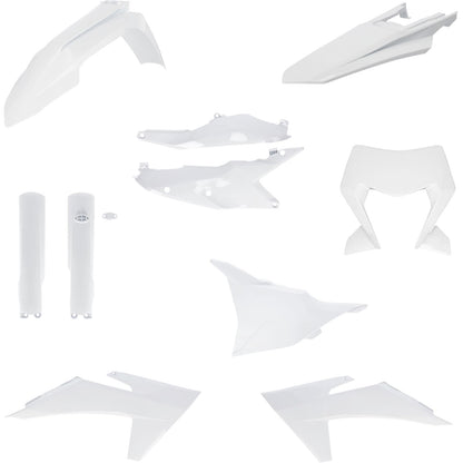 Acerbis Full Plastic Kit - White for KTM [MPN: 2986550002]_1833633