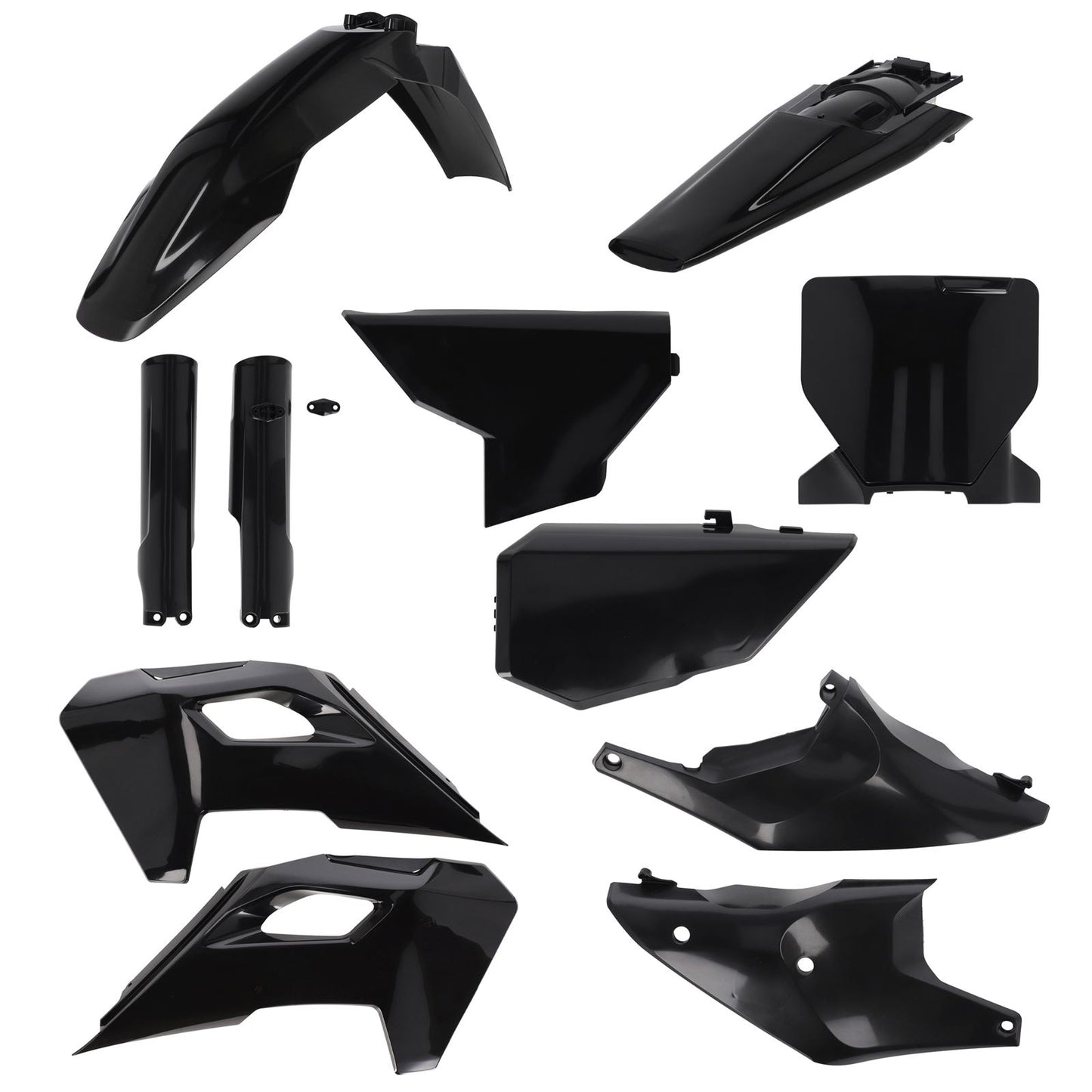 Acerbis Full Plastic Kit - Black for Husqvarna [MPN: 2986610001]_1781334