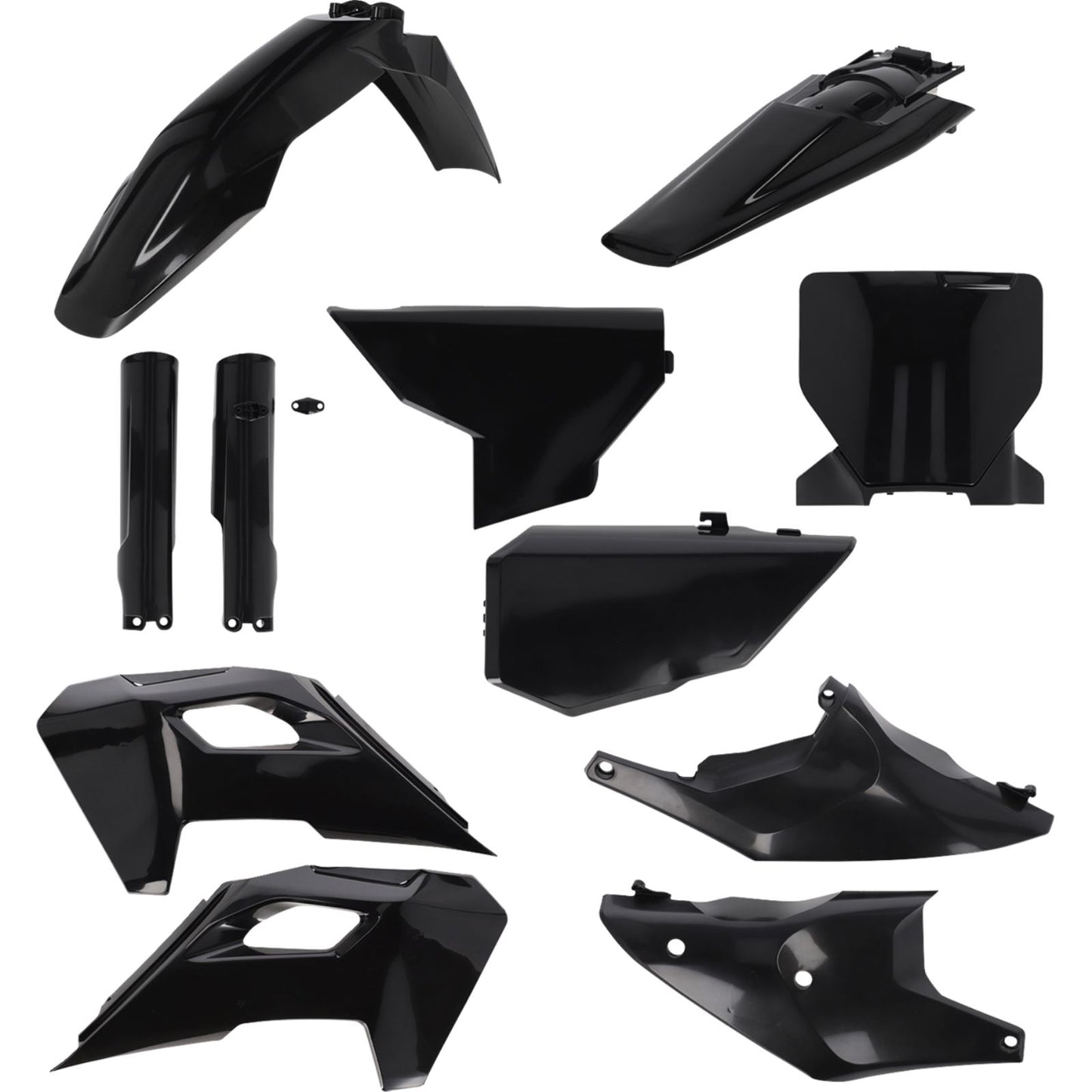 Acerbis Full Plastic Kit - Black for Husqvarna [MPN: 2986610001]_1831819