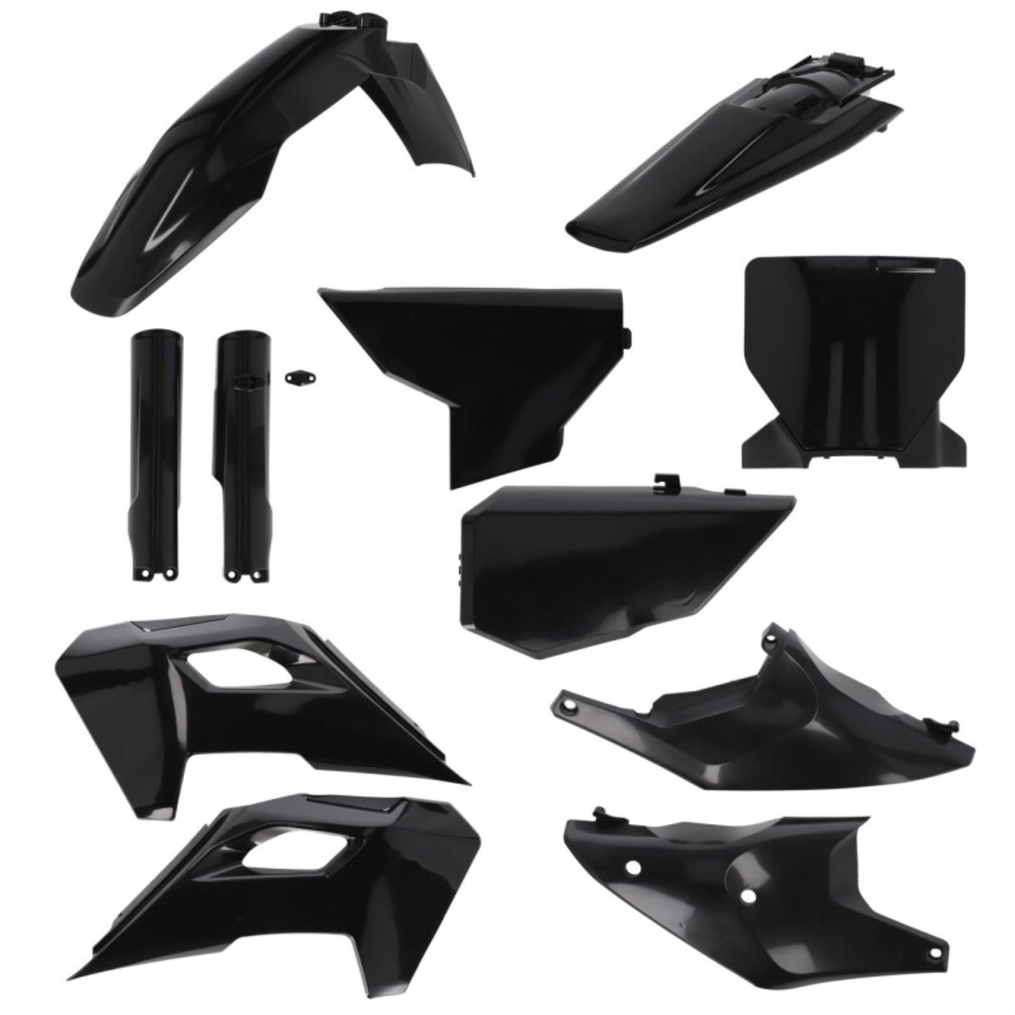 Acerbis Full Plastic Kit - Black for Husqvarna [MPN: 2986610001]_1885709