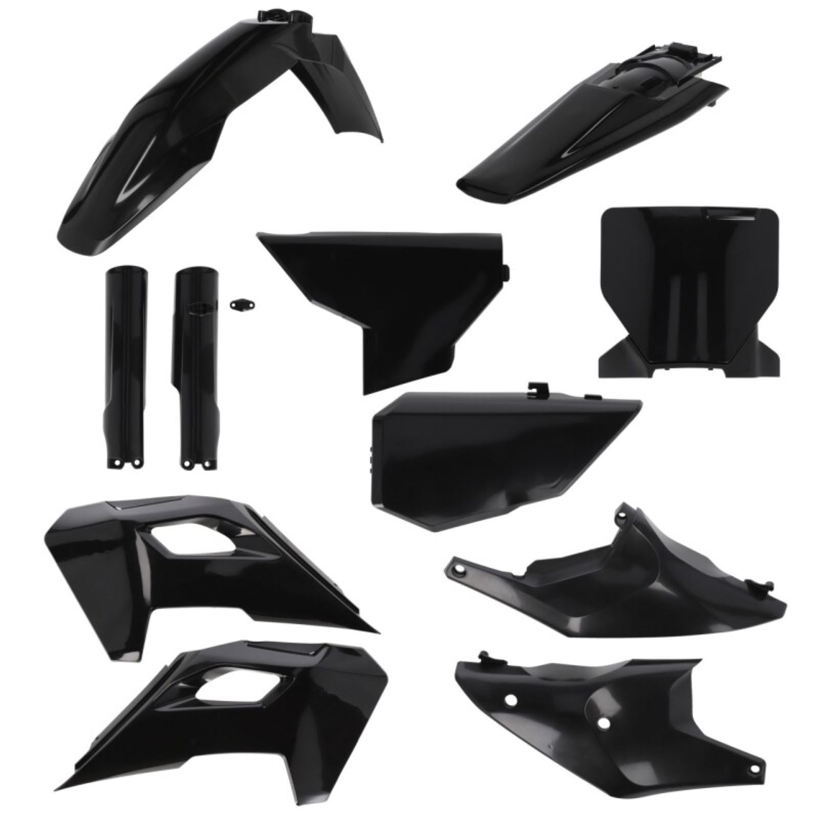 Acerbis Full Plastic Kit - Black for Husqvarna [MPN: 2986610001]_1885709