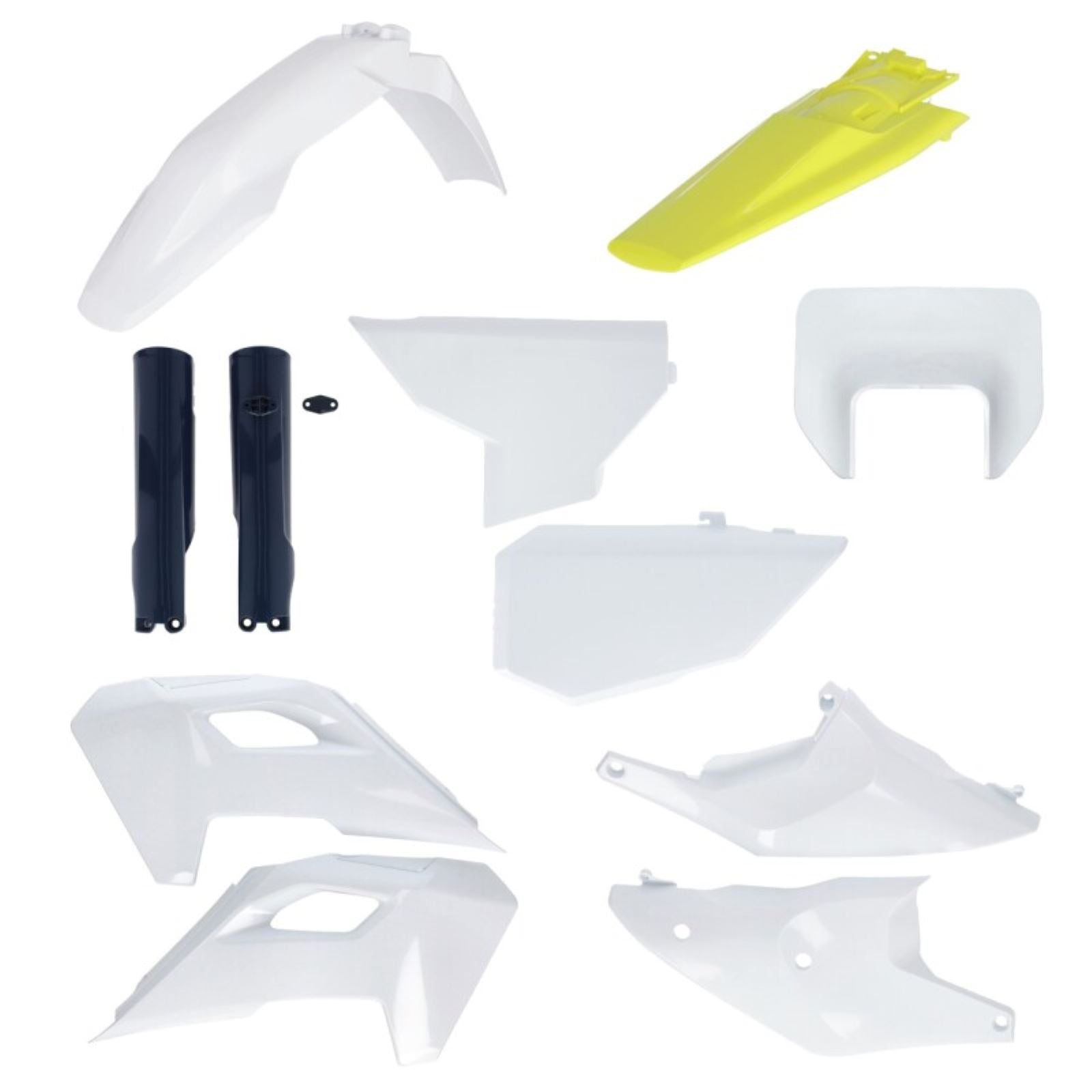 Acerbis Full Body Kit - '24 White/Black/Yellow for Husqvarna - FE/TE '24/25 [MPN: 2986650275]_1885667