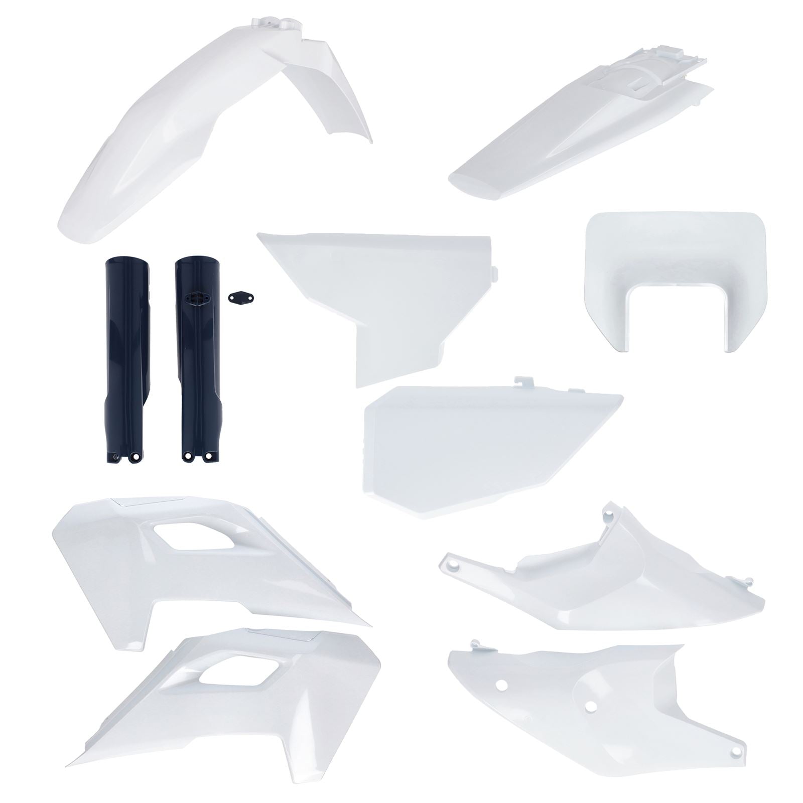 Acerbis Full Body Kit - '25 White/Black for Husqvarna - FE/TE '24-'25 [MPN: 2986658211]_1781333