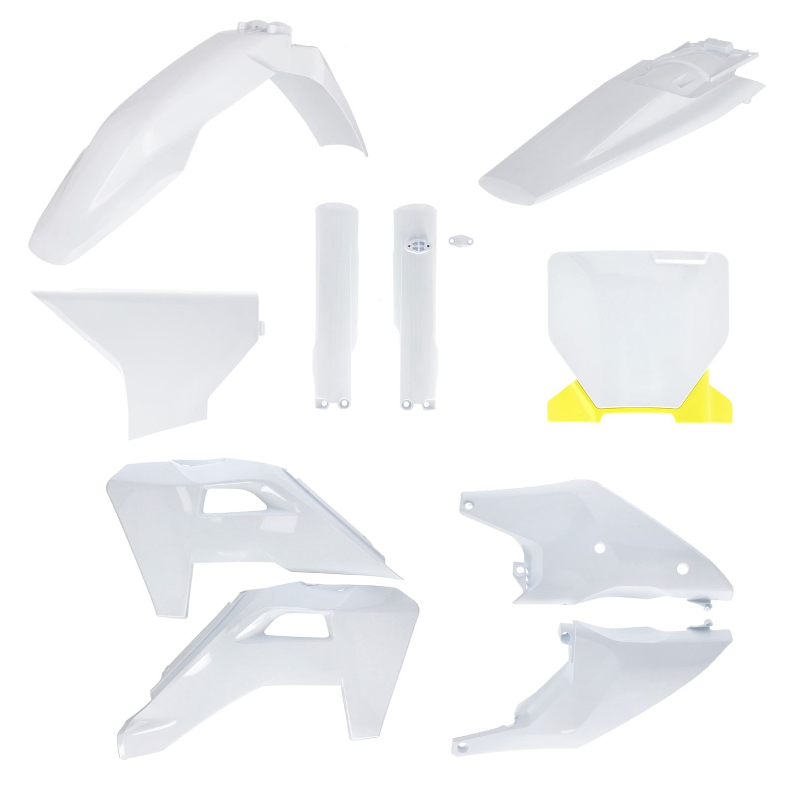 Acerbis Full Body Kit - '25 White/Yellow for Husqvarna - FC/FX/TC/TX '25 [MPN: 2986848211]_1781260