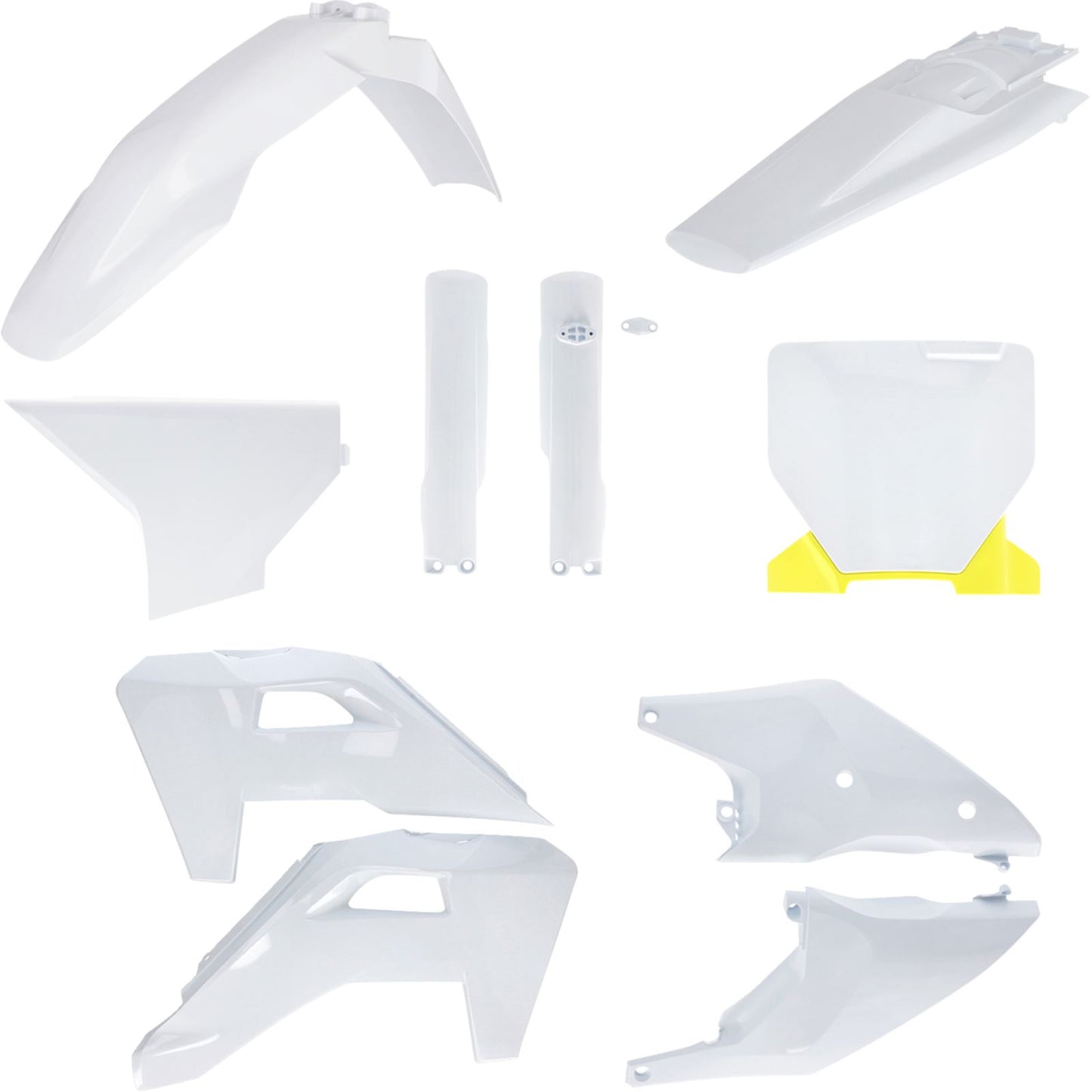 Acerbis Full Body Kit - '25 White/Yellow for Husqvarna - FC/FX/TC/TX '25 [MPN: 2986848211]_1833158