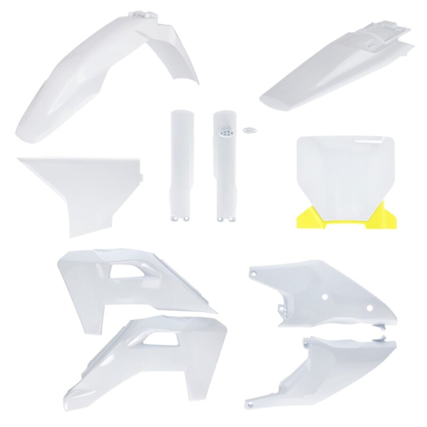 Acerbis Full Body Kit - '25 White/Yellow for Husqvarna - FC/FX/TC/TX '25 [MPN: 2986848211]_1886281