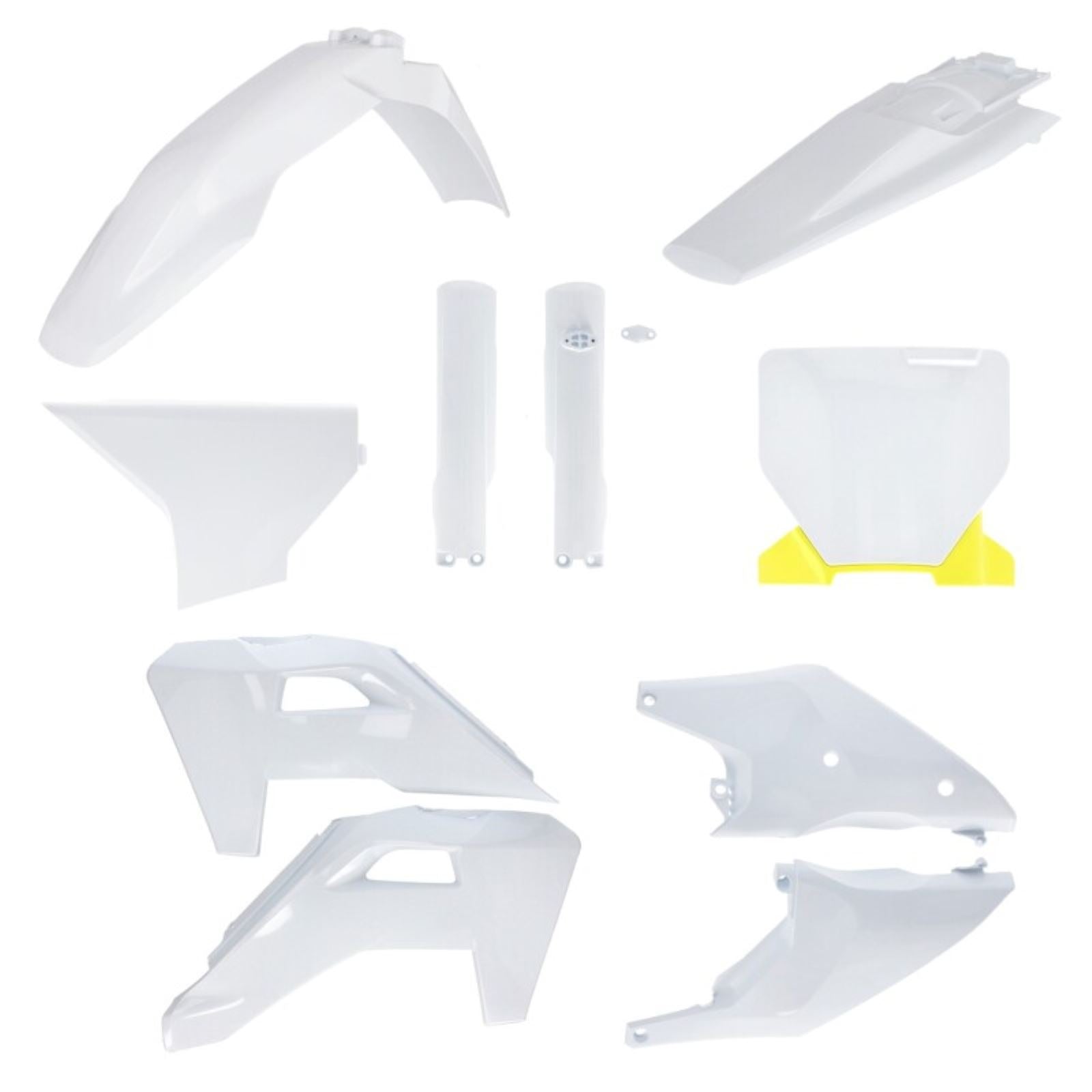 Acerbis Full Body Kit - '25 White/Yellow for Husqvarna - FC/FX/TC/TX '25 [MPN: 2986848211]_1886281