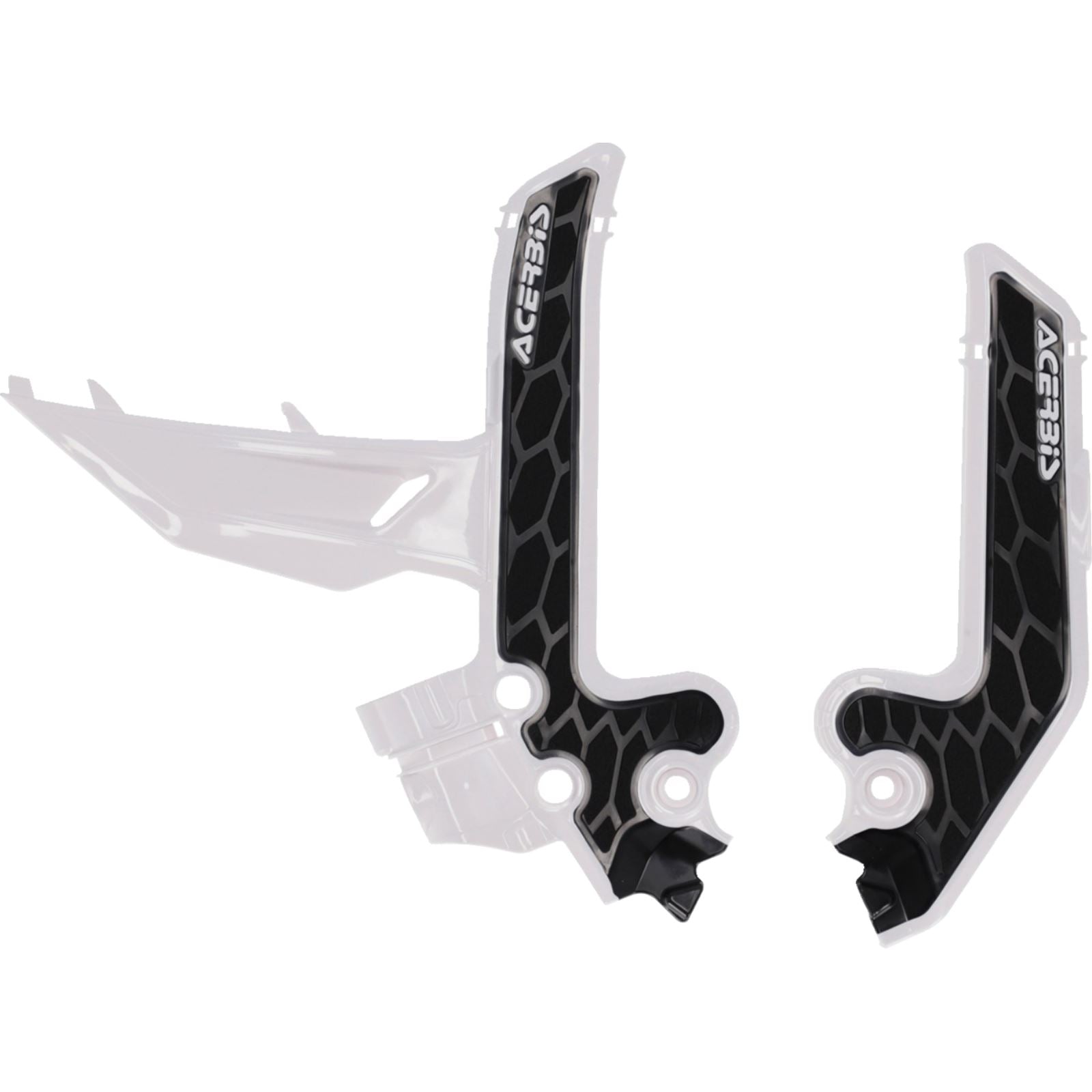 Acerbis X-Grip Frame Guards - White/Black - SX85 | MC85 [MPN: 2986891035]_1781809