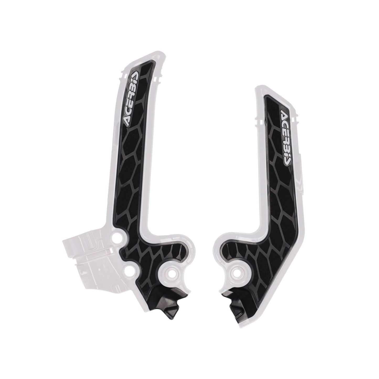 Acerbis X-Grip Frame Guards - White/Black for Husqvarna - TC [MPN: 2986931035]_1780564