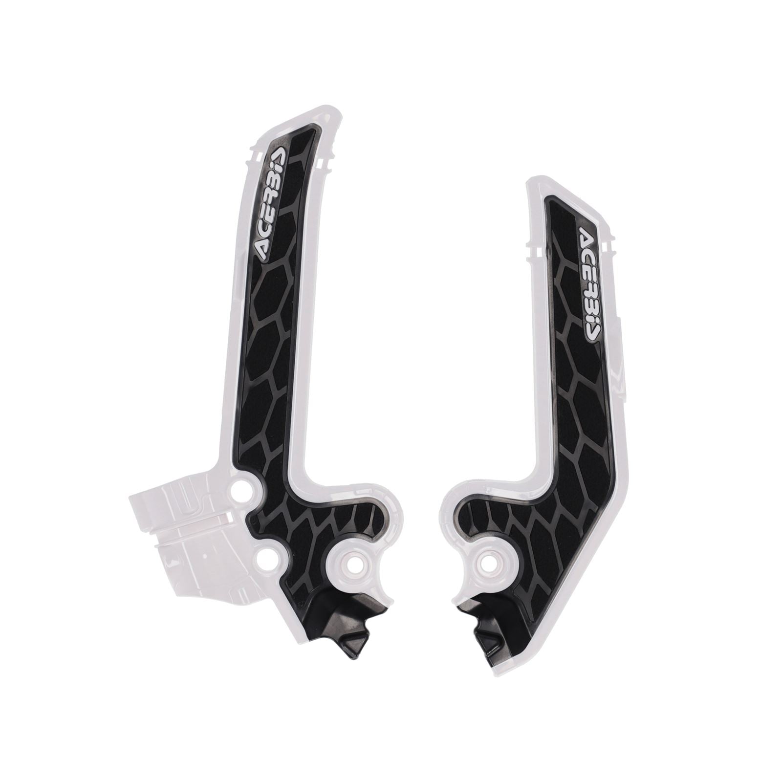 Acerbis X-Grip Frame Guards - White/Black for Husqvarna - TC [MPN: 2986931035]_1780564