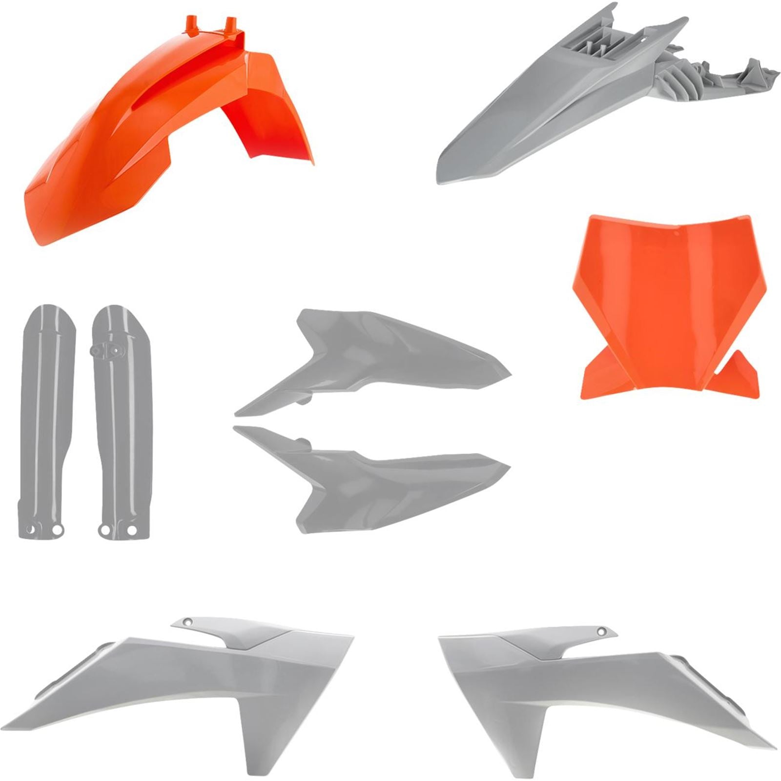 Acerbis Full Body Kit - '25 Orange/Gray for SX 65 '24-'25 [MPN: 2986998211]_1819102