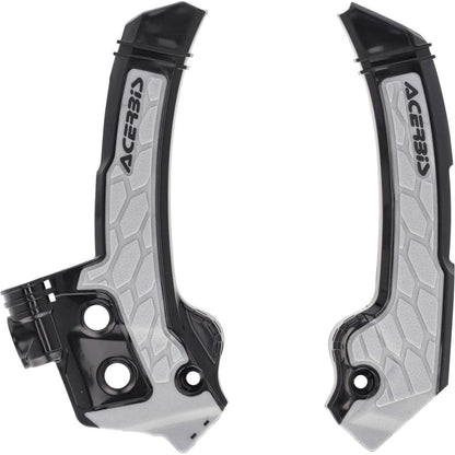 Acerbis X-Grip Frame Guards - Black/Gray for Husqvarna - FC/FX/TC/TX [MPN: 2987271001]_1883325