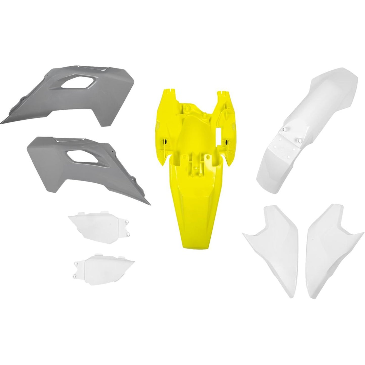 Acerbis Standard Plastic Kit - '25 Gray/Yellow/White for Husqvarna - TC 65 [MPN: 2987368211]_1918217