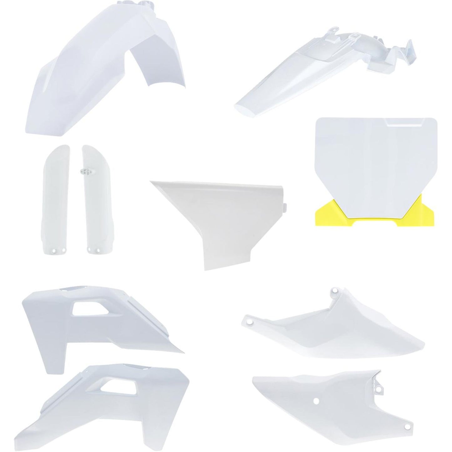 Acerbis Full Body Kit -'25 White/Yellow for Husqvarna - TC '25 [MPN: 2987418211]_1952056