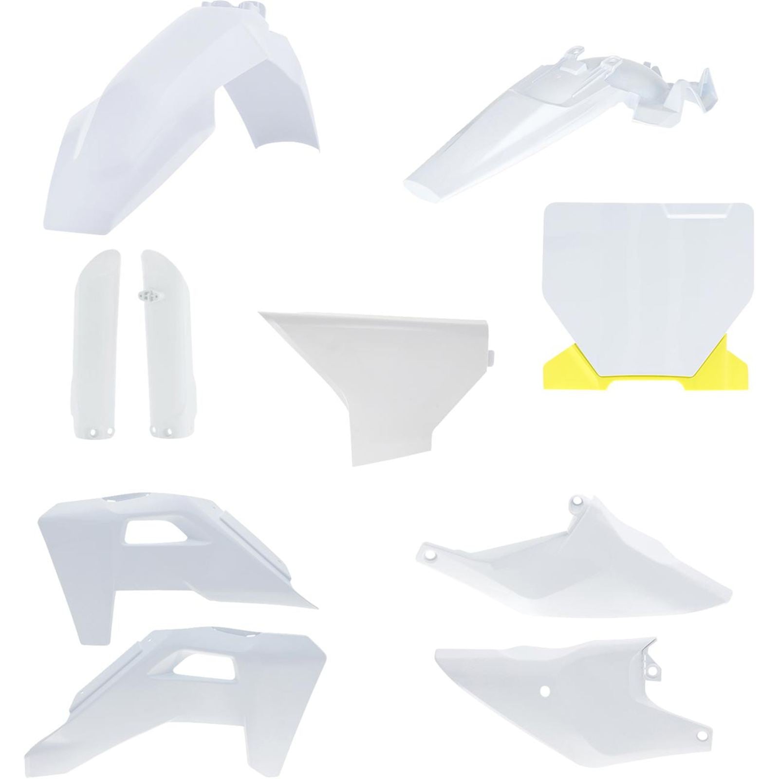 Acerbis Full Body Kit -'25 White/Yellow for Husqvarna - TC '25 [MPN: 2987418211]_1952056