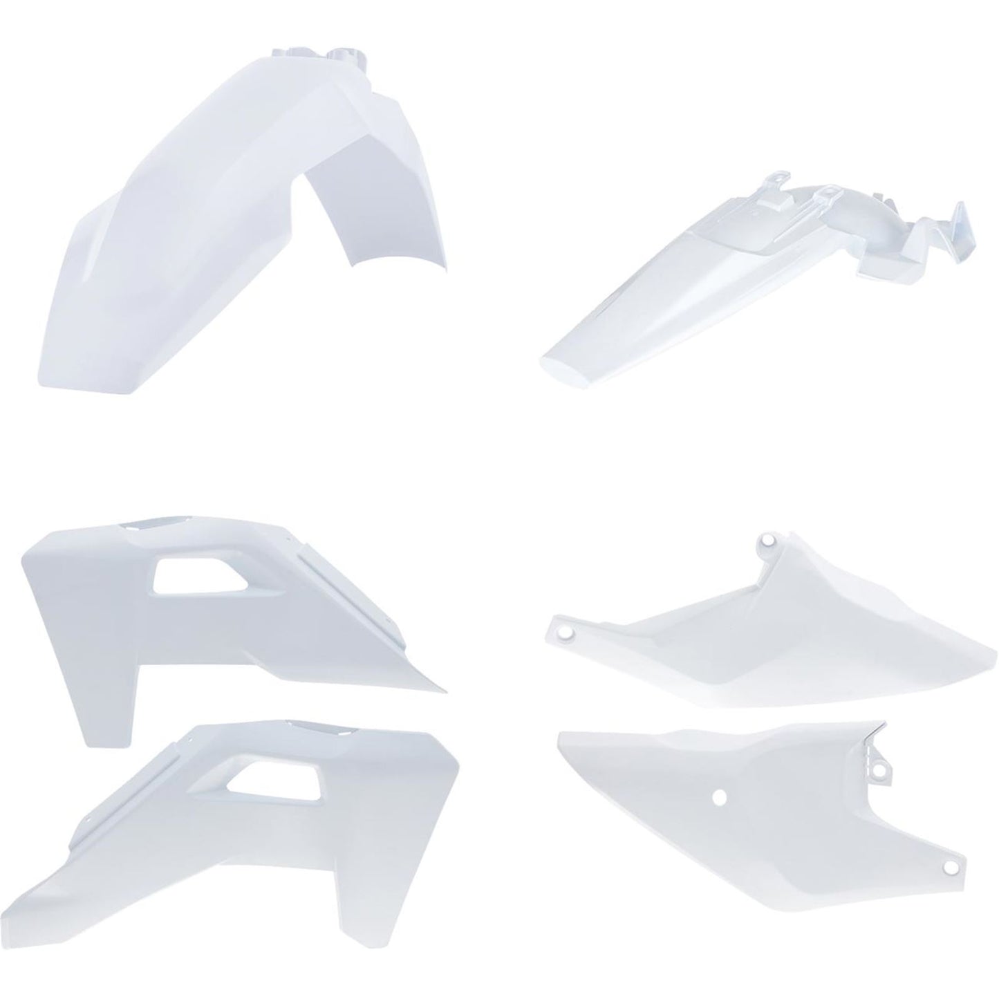 Acerbis Standard Plastic Kit - '25 White for Husqvarna - TC '25 [MPN: 2987428211]_1873648