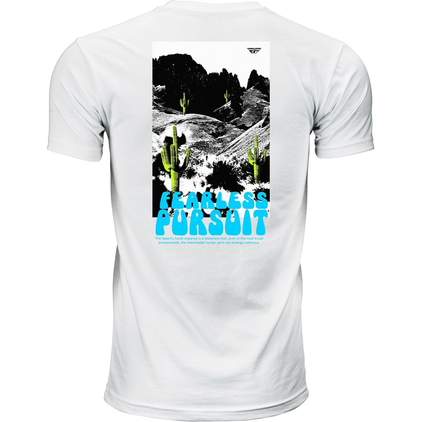 Fly Racing Fly Desert T-Shirt - White - Small [MPN: 354-0411S]_1776154